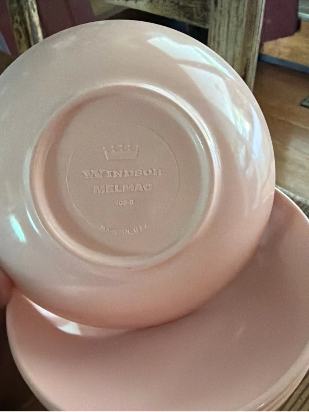Windsor Melmac Vintage Pink Bowl set of 4